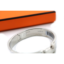 Hermès Bracciale Click H Metallo Bianco