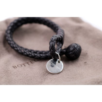 Bottega Veneta Bracciale Pelle Marrone Scuro