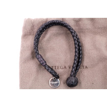 Bottega Veneta Bracciale Pelle Marrone Scuro