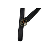 Gucci Cintura Interlocking Pelle Nera