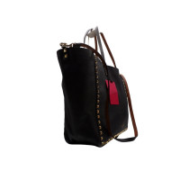 Valentino Rockstud Reversibile Nera/ Caramel