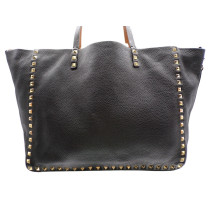 Valentino Rockstud Reversibile Nera/ Caramel
