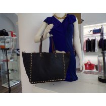 Valentino Rockstud Reversibile Nera/ Caramel