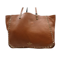 Valentino Rockstud Reversibile Nera/ Caramel