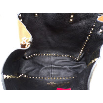 Valentino Rockstud Reversibile Nera/ Caramel