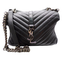 YSL College Medium Pelle Nera
