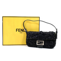Fendi Baguette Limited Edition Pelle e Perline Nere