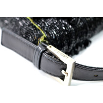 Fendi Baguette Limited Edition Pelle e Perline Nere