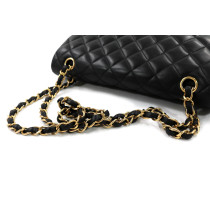 Chanel Double Flap Timeless 25,5 Pelle Nera