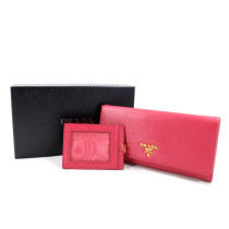 Prada Portafoglio Pelle Fucsia