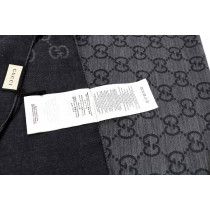 Gucci Stola Sciarpa Lana e Seta Grigia