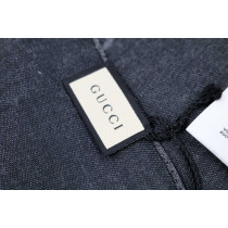 Gucci Stola Sciarpa Lana e Seta Grigia