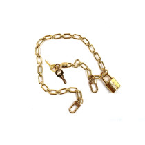 Louis Vuitton Tracolla Catena Metallo Ottone Dorato