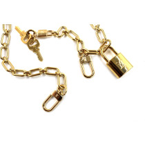 Louis Vuitton Tracolla Catena Metallo Ottone Dorato