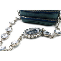Miu Miu Tracolla Pelle Blu