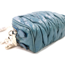 Miu Miu Tracolla Pelle Blu
