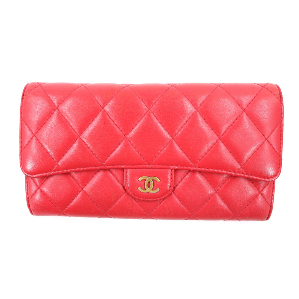 Chanel Portafoglio Pelle Rossa