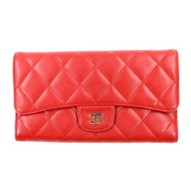 Chanel Portafoglio Pelle Rossa