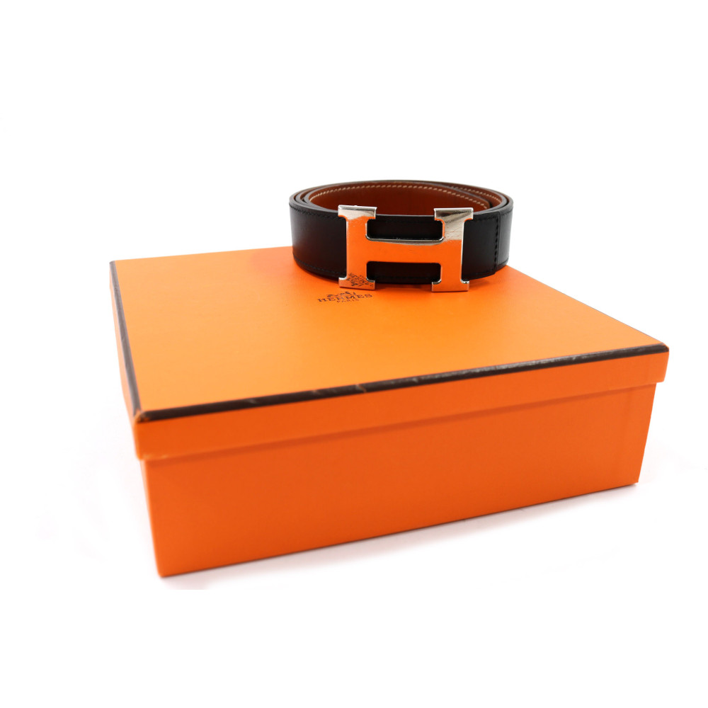 Hermes Cintura Pelle Nera e Marrone