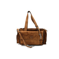 Miu Miu Utilitaire Suede Marrone