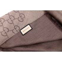 Gucci Stola Lana e Seta Marrone