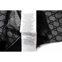 Gucci Stola Lana e Seta Lurex Grigia e Nera