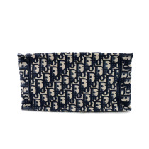 Dior Book Tote Piccola Tessuto Blu