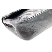 Chanel 25 Pelle d'Agnello Nera