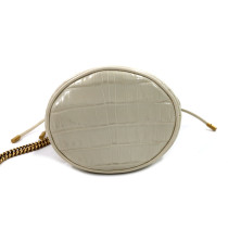 Gucci Secchiello Pelle Bianco Vintage
