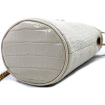 Gucci Secchiello Pelle Bianco Vintage