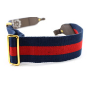 Gucci Tracolla Tessuto Blu e Rosso