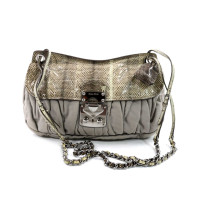 Miu Miu Tracolla Tessuto Grigio