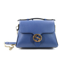Gucci Interlocking Pelle Blu