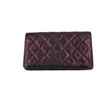 Chanel Portafoglio Tessuto Viola Scuro