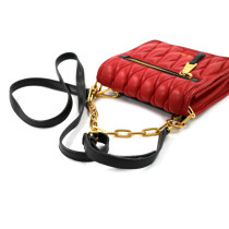 Miu Miu Tracolla Pelle Rossa e Bianca