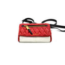 Miu Miu Tracolla Pelle Rossa e Bianca