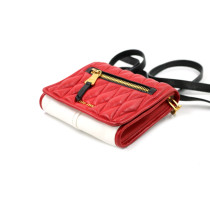 Miu Miu Tracolla Pelle Rossa e Bianca