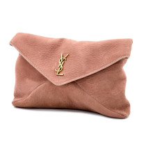 Saint Laurent Envelope Pochette Pelle d'Agnello Nude Pink