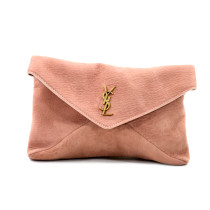 Saint Laurent Envelope Pochette Pelle d'Agnello Nude Pink