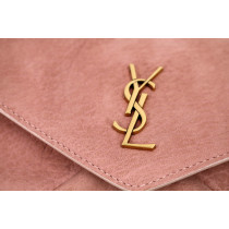 Saint Laurent Envelope Pochette Pelle d'Agnello Nude Pink