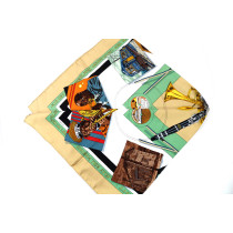 Hermes Foulard " New-Orleans" Seta Multicolor