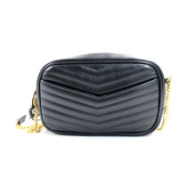 Saint Laurent Lou Mini Pelle Nera
