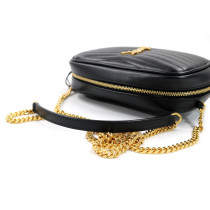 Saint Laurent Lou Mini Pelle Nera
