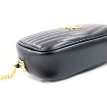 Saint Laurent Lou Mini Pelle Nera