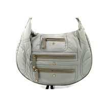 Tod's Shopping Tela Vela e Pelle Grigia