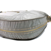 Tod's Shopping Tela Vela e Pelle Grigia