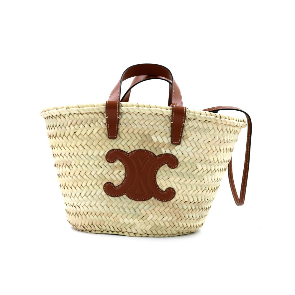Celine Panier Teen Paglia Beige