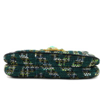 Dolce & Gabbana Pochette Tweed e Pelle Verde