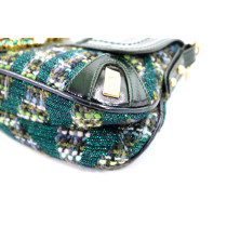 Dolce & Gabbana Pochette Tweed e Pelle Verde