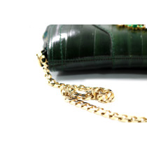 Dolce & Gabbana Pochette Tweed e Pelle Verde